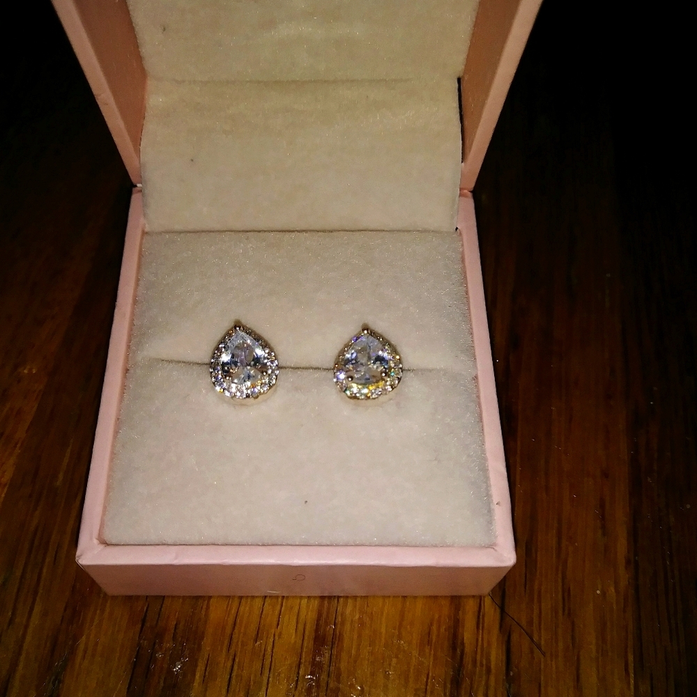 ***SOLD***SOLD***Pear-shaped Stud Earrings